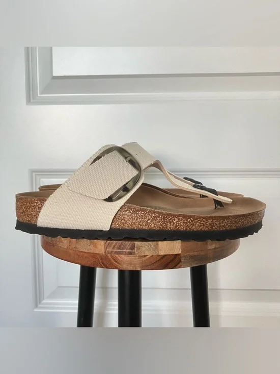 NEW Birkenstock Gizeh Big Buckle Sandals Womens EU 38 US 7 Vegan 2026-3e4 - Picture 1 of 6